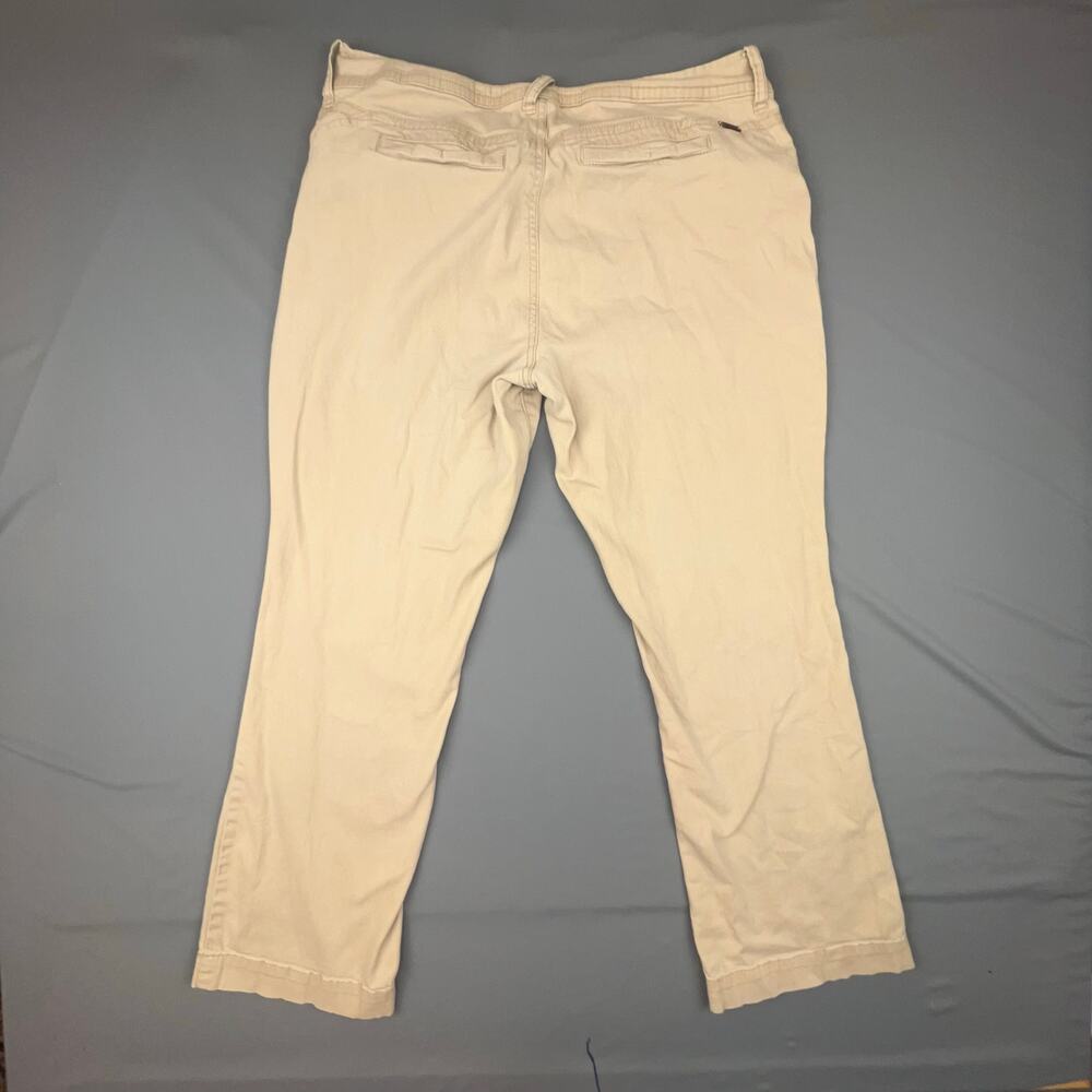 Bebop Originals Khaki Stretch Pants Women’s Sz 38 Cropped Mid Rise